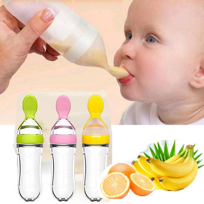 Biberon avec cuillère pour nouveau-né | EasyBottle™ - Babydelicate